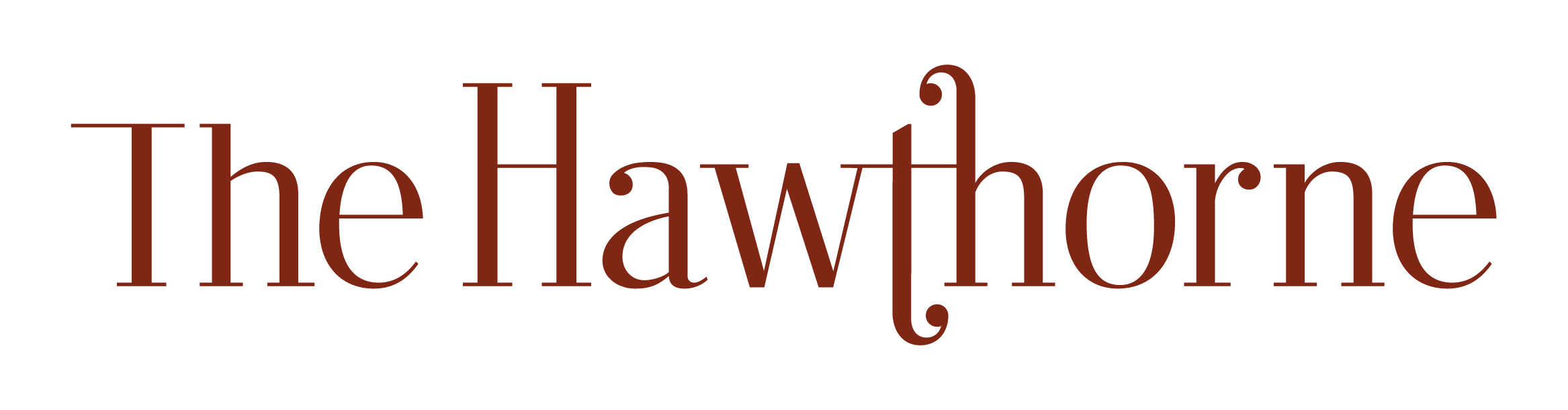 The Hawthorne logo_TheHawthorneLogo_ClayRed